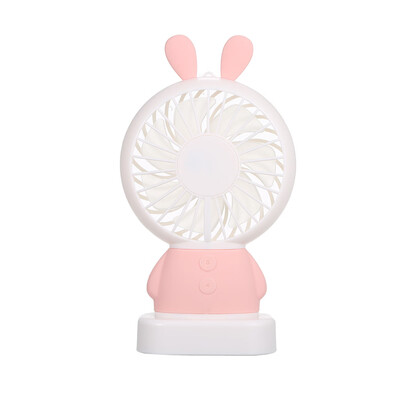 

Mini Handheld Cute&Adorable Fan USB Rechargeable Portable Necklace Desk Table Fan Multi-Color Light 2 Speeds Standing Base Lan