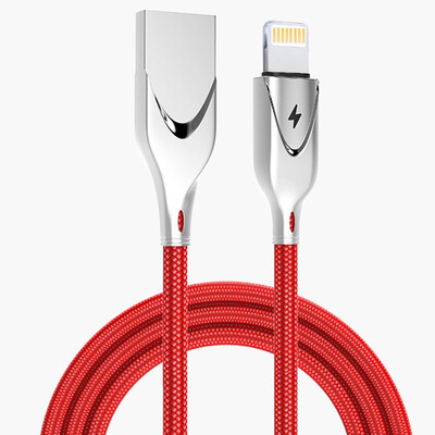 

USB Charging Cable power Data Cable Connector Nylon Braided Zinc alloy Sync Charge for iPhone&Android Devices Adapter