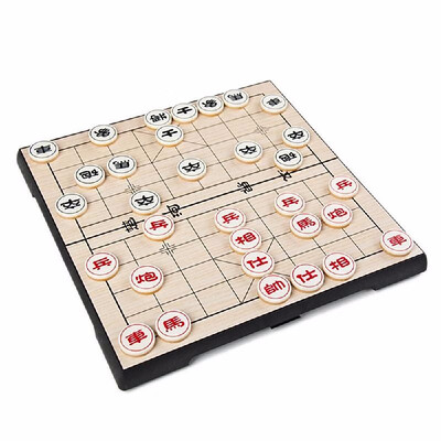 

Xiangqi Chinese Chess Kit Folding Chess Board Games With 32 Magnetic Chess Pieces Poratable Indoor Outdoor Kids Adults Puzzle Game