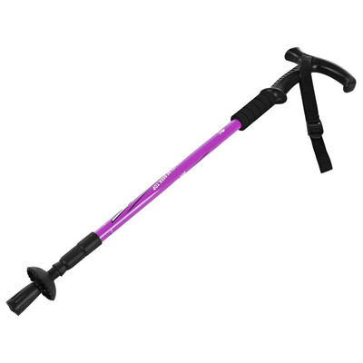 

65cm Walking Stick for elder T-handle Folding Telescopic Trekking Poles Carbon Tungsten Steel Outdoor Hiking Poles Walking Cane