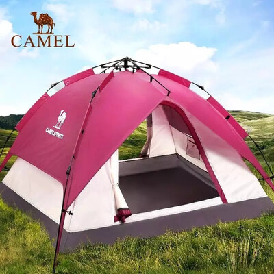 

CAMEL CROWN 2-3 Person Rainproof Instant Camping Tent Automatic Waterproof Pop up Tents for Summer Outdoor Backpacking