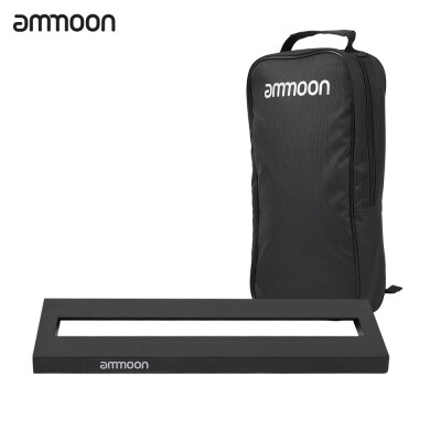 

ammoon DB-1 Mini Aluminum Alloy Guitar Pedal Board with Carrying Bag Tapes