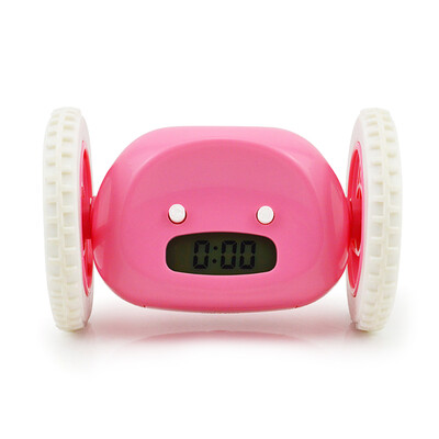 

Fashion Innovative Alarm Clock LED Digital Snooze Alarm with 2 Running Wheels