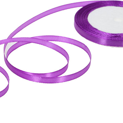 

25 YardsRoll 6mm Width Silk Satin Ribbon DIY Handmade Materials for Home Wedding Party Decorations Invitation Card Gift Wrapping
