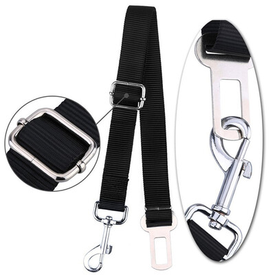 

Adjustable Vehicle Car Pet Dog Seat Belt Puppy Car Seatbelt Harness Lead Clip Pet Dog Supplies Safety Lever Auto Traction Products