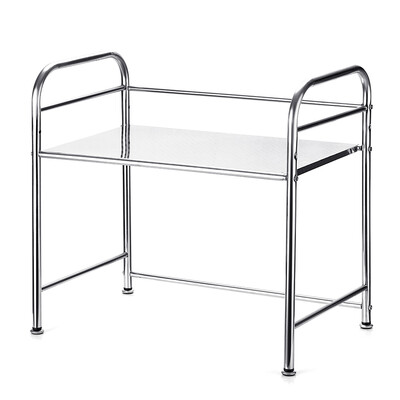 

Multifunctional Stainless Steel Microwave Oven Rack Shelf Spices Jars Storage Organizer Kitchen Counter Holder