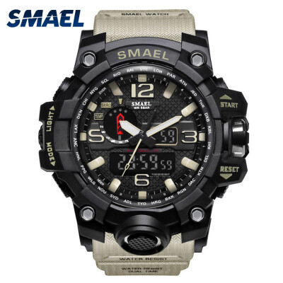 

Mens Stylish Sports Multi-function Electronic Waterproof Watch Dual Display Wristwatches