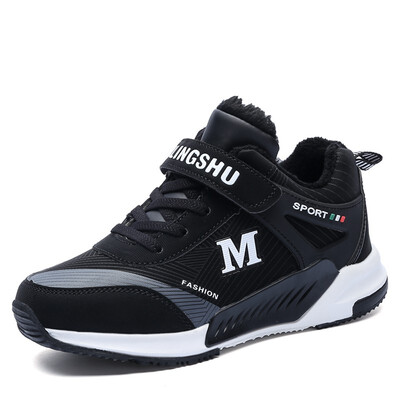 

2018 new winter plus velvet big boy warm boy sports shoes student shoes