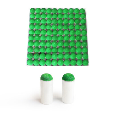 

100PCS Pool Cue Tips Billiard Cue Ferrules Press-on Tips Replacement Billiard Cue Tip Accessory 9mm 95mm 10mm