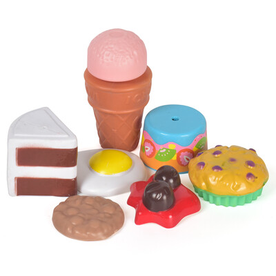 

150 Piece Play House Kitchen Food Toy Set Bread Ice Cream Cup Cake Desserts Kitchen Tool for Kids