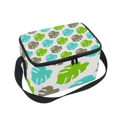 

ALAZA Lunch Box Insulated Lunch Bag Large Cooler Tote Bag Colorful Leaves for Men Women Girls Boys