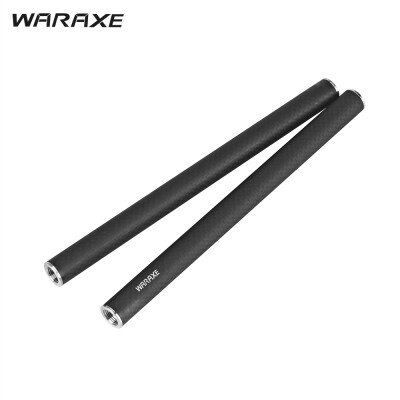 

WARAXE 1636-A3 2pcs 15mm200mm Dia  Carbon Fiber Extendable Photography Rods with Internal Thread for 15mm Rod Rail Support