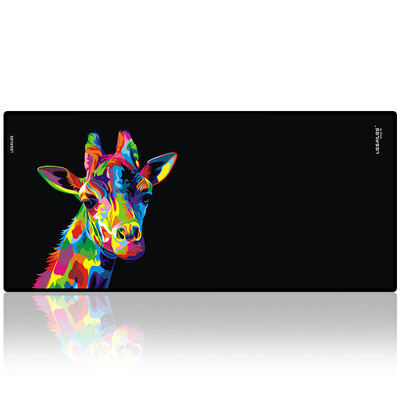 

LESAILES 9004003mm giraffe black game esports mouse pad large computer keyboard table pad easy to clean