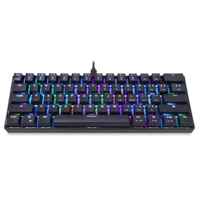 

MOTOSPEED CK61 RGB Mechanical Gaming Keyboard Kailh BOX Blue Switches Keyboard 61 Keys Anti-ghosting with Backlight for Gaming Bla