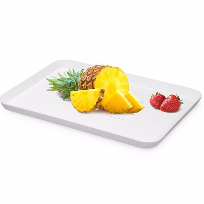 

Plastic Tray Serving Tray Simple Fast Food Tray Shallow Tray PP Tray Small Sturdy Tray Fruit Platter Rectangular Tray
