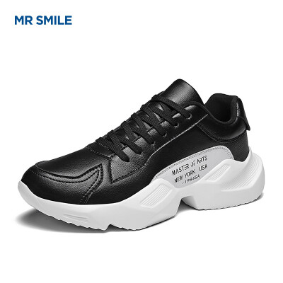 

Mr Smile MR SMILE British Korean version of the trend of wild fashion casual net red sports non-slip mens shoes black 39