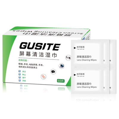 

Gust glasses paper mirror cleaning cloth glasses wipes camera lens cloth mobile phone screen lens paper disposable 60 tablets box tablet computer accessories PM-GE060