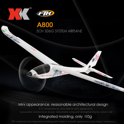

XK A800 RC Airplane 780mm Wingspan 5CH 3D 6G Mode EPO Aircraft Fixed Wing Easy to Fly RTF