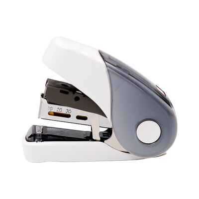 

Japan Meikesi MAX flat foot labor-saving stapler student office small stapler can be ordered 2-32 page with nail remover 10 white HD-10FL3