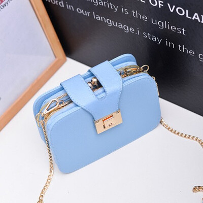 

2019 Spring New Fashion Women Shoulder Bag Chain Strap Flap Designer Handbags Clutch Bag Ladies Messenger Bags With Metal Buc