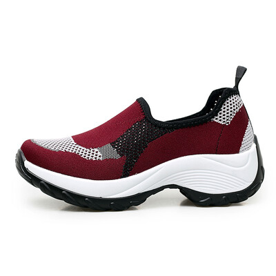 

Height Increasing Women Running Shoes 2018 New Summer Sports Sneakers Female Mesh Walking Shoes Plus Size 42 YC-295