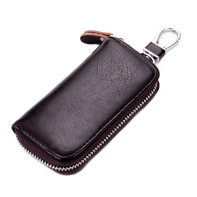

Leather Key Chain Bag Leather Key Holders Smart Car Key Case auto remote key chain bag Pack for Men Women