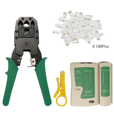 

4 in 1 Portable Ethernet Network Hardware Tool Network LAN Cable Crimper Pliers Tools Kit Network Repair Tool Set Dual-use Network