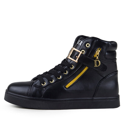 

2018 New White Men Boots Winter Shoes Mens Hip-Hop Casual Shoes Autumn Fashion Zipper Decoration Comfortable Men High Top Shoes