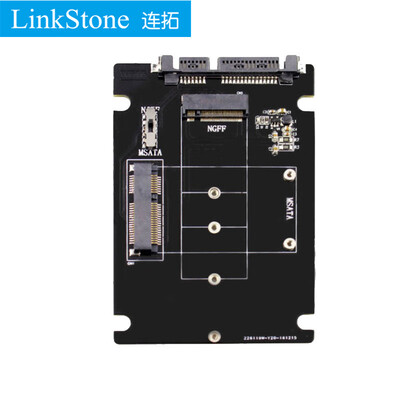 

LinkStone M2 NGFFmSATA to SATA interface hard disk adapter board SSD solid state drive adapter card black E620