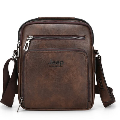 

Jeep Brand Man Leather Bag High Quality Business Briefcase Tote Bags Male Cow Split Leather Handbag Messenger Bag For Men 6001