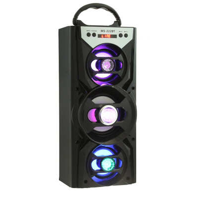 

MS - 222BT Bluetooth Speaker with AUX USB TF Card Slot