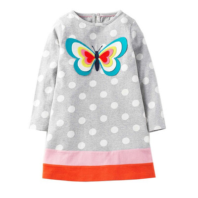 

Long Sleeve Unicorn Dress Baby Girls Clothes 2018 Brand Winter Kids Dresses for Girls Animal Applique Princess Dress Christmas