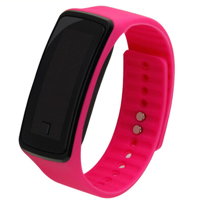 

Unisex Rubber Bracelet Red LED Digital Display Sports Wrist Gift Watch