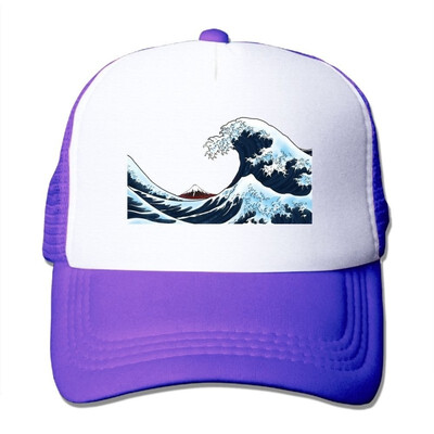 

The Great Wave Off Kanagawa Fashion Baseball Cap for Men&Women Adjustable Mesh Trucker Hat