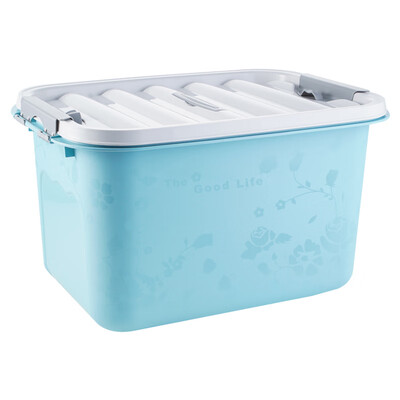 

Van Gogh VENGO Vientiane printing pulley storage box oversized clothing cotton quilt storage box storage box about 180L blue