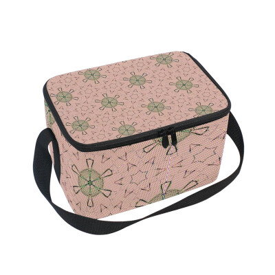 

ALAZA Roma Floral Lunch Box Insulated Lunch Bag Large Cooler Tote Bagfor Men Women