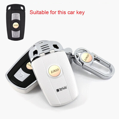

Top Layer Leather Car Key Case For BMW Old 1 3 5 Series New X1X5X6Z4 Plug-in Key Style Car Key Cover Shell Car Keychain