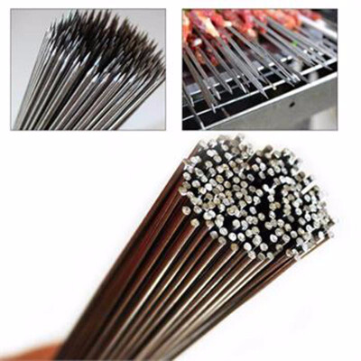 

50pcs Stainless Steel Barbecue BBQ Skewers Needle Kebab Kabob Sticks For Outdoor Camping Picnic Tools 35cm