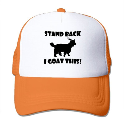 

Fdreattyuny Stand Back I Goat This Fashion Baseball Cap For Men&Women Adjustable Mesh Trucker Hat