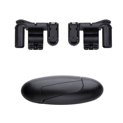 

2 in 1 Mobile Game Trigger Controller Fire Button Gamepad L1R1 Aim Key Joystick
