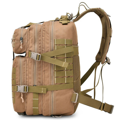 

45L Tactical Backpack Assault Pack Army Bag Outdoor Pack Rucksack travel bags with US Flag Patch for Hunting Shooting Camping