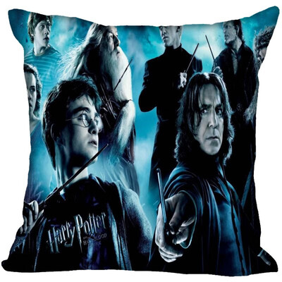 

Harry Potter Pillow Cover Bedroom Home Office Decorative Pillowcase Square Zipper Pillow Cases Satin Soft No Fade 35x35CM 35x35CM 35x35CM