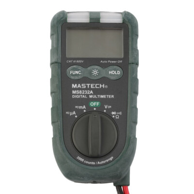 

MS8232A MASTECH Handheld 2000 Counts ACDC Voltage Current Digital LCD Multimeter & continuity NCV&diode tester