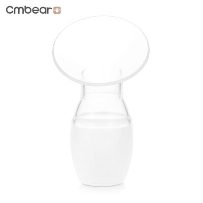 

Cmbear Silicone Milk Collector Safety PP Manual Breast Feeding Pump with Cover