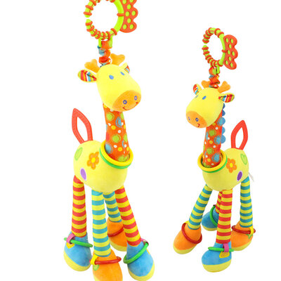 

Baby Crib Toys With Teether Infant Stroller Hanging Rattle Soft Nursery Bed Decoration Bell Activity Play Toys For 0-1 Year Boys