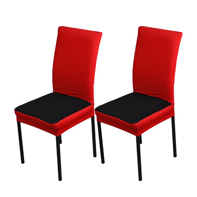 

2pcsset Breathable Spandex Stretchable Dining Chair Seat Covers Dustproof Ceremony Chair Slipcovers Protectors Wedding Events Dec