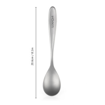 

Lixada Titanium Spoon Lightweight Dinner Spoon Table Spoon for Home Outdoor Picnic Camping Hiking Traveling