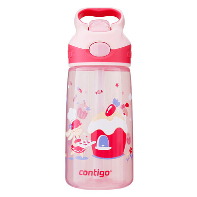 

Contigo childrens plastic straw cup portable sports cup 450ML kettle small baker HBC-STR115