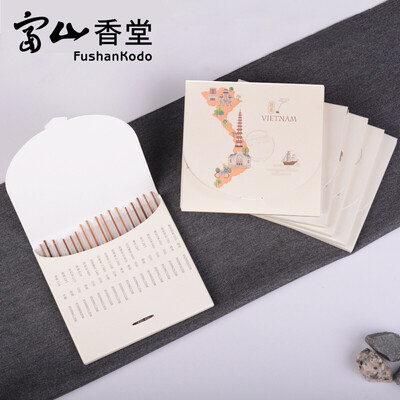 

Toyama Xiangtang world beauty incense box 3-9 star six countries 17 flavor agarwood sandalwood mini tasting beauty of Vietnam 17 line incense