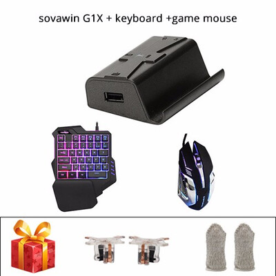 

Sovawin G1X Plug&Play PUBG Mobile Gamepad Controller Gaming Keyboard Mouse Android Phone to PC Converter Adapter for iPhone